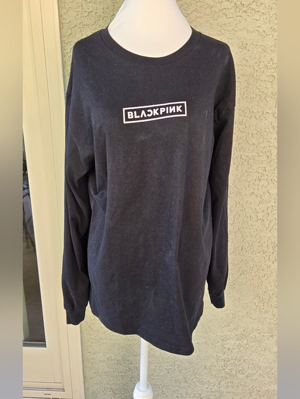 Women's Blackpink Long-Sleeve Logo Band Tee